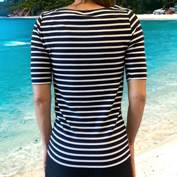FREE with purchase of another of my items at list price:  Gap stripe top, Sz S - Picture 2 of 7